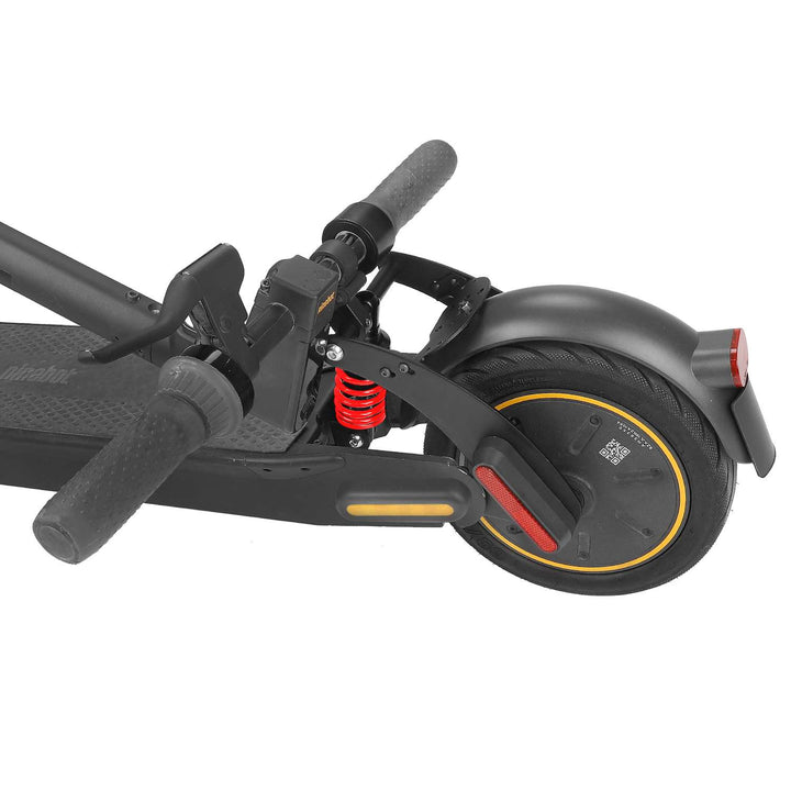 Sospensione posteriore nero-rosso V2 per scooter G30 Max con brevetto Max G30LP G30LE G30E Sospensione posteriore Ammortizzatore posteriore con parafango posteriore con portatarga e luci posteriori ingrandite