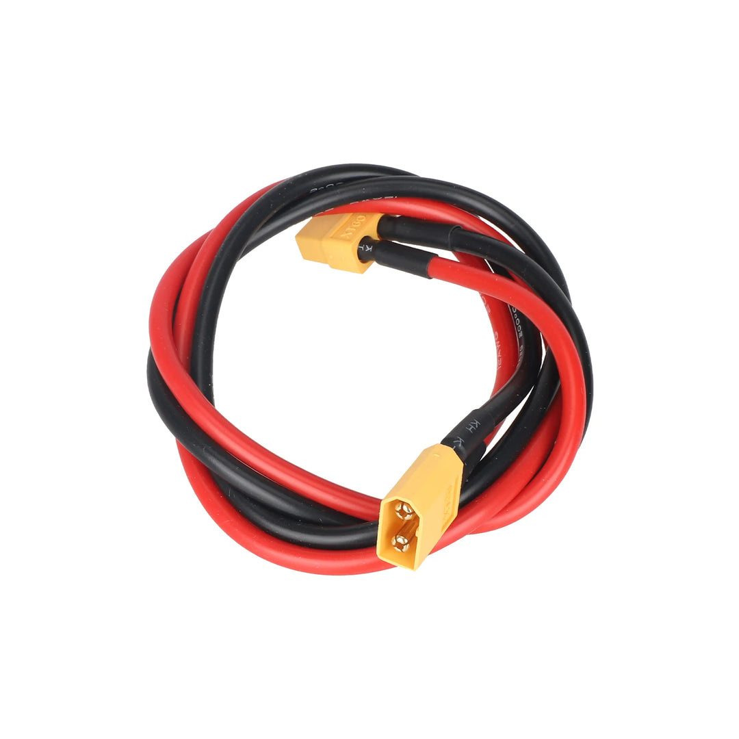 XT60 Male to Female Connector Plug 60cm Cable Length 12AWG Tinned Copper Wire with Silicone Sheath Battery Connection Adapter Cable with Terminal