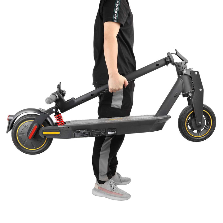 Sospensione posteriore nero-rosso V2 per scooter G30 Max con brevetto Max G30LP G30LE G30E Sospensione posteriore Ammortizzatore posteriore con parafango posteriore con portatarga e luci posteriori ingrandite