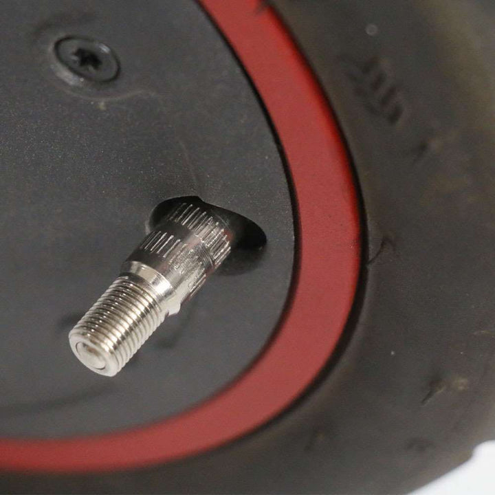 39mm Extending Valve Adapter For Pumping Xiaomi Scooter Front Wheel Motor Inflation Pump Extension Nozzle Inflation Valve 39mm Screw-On Valve Cap Stem Extension Extenders Metal Silver Auto Car Truck Wheel Tyre Tire Cap Extender Adapter