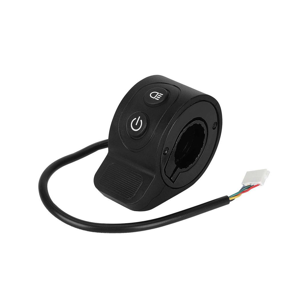 Acceleratore Black Power con interruttore luce per monopattini HX X6X7X8 Acceleratore per monopattino elettrico HX X8 Interruttore Accendi/Spegni Lampada Pulsante Controllo acceleratore a pollice Parti Accessori