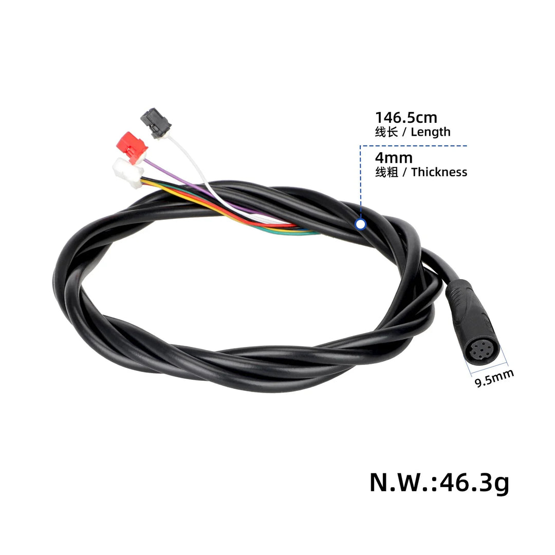 Kukirin A1 Original Integrated Cable For KuKirin A1 Electric Scooter Control Integrated Wire Harness Data Line Replace Parts A1 Electric Scooter Integrated Cable Multiple Interfaces Connection Short Circuit and Leakage Protection Components