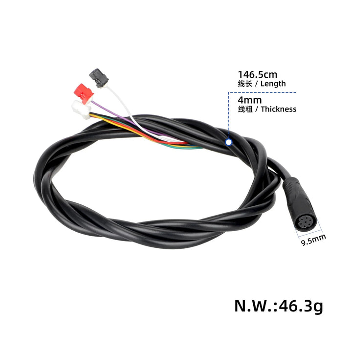 Kukirin A1 Original Integrated Cable For KuKirin A1 Electric Scooter Control Integrated Wire Harness Data Line Replace Parts A1 Electric Scooter Integrated Cable Multiple Interfaces Connection Short Circuit and Leakage Protection Components