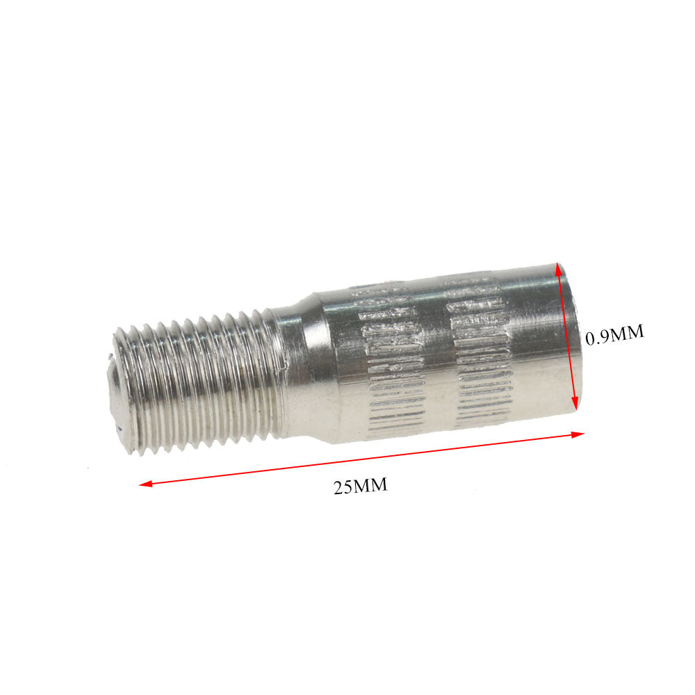 39mm Extending Valve Adapter For Pumping Xiaomi Scooter Front Wheel Motor Inflation Pump Extension Nozzle Inflation Valve 39mm Screw-On Valve Cap Stem Extension Extenders Metal Silver Auto Car Truck Wheel Tyre Tire Cap Extender Adapter