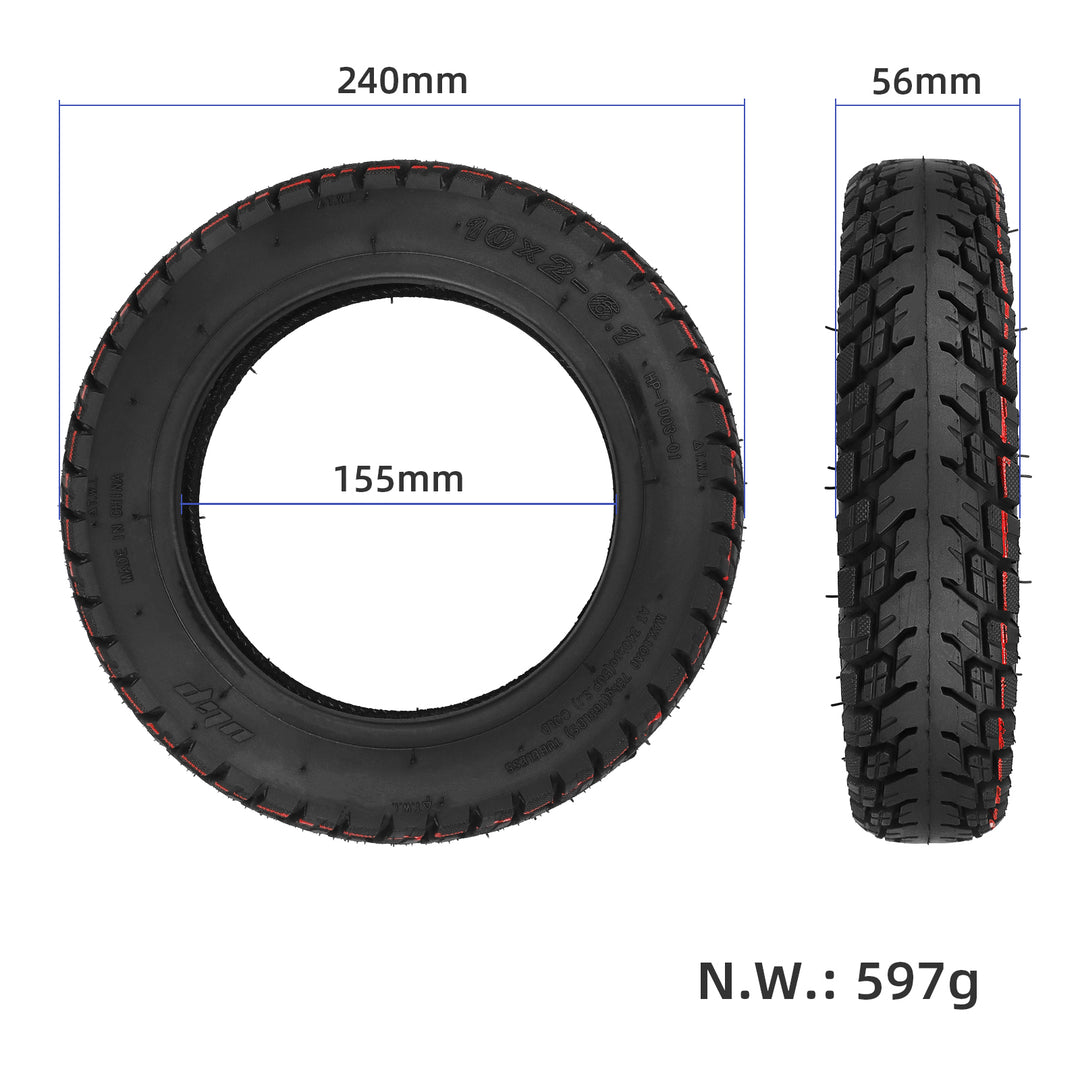 Pneumatico tubeless ULIP 10*2-6.1 fuoristrada per monopattini Xiaomi M365/Pro/Pro 2/1S/3, pneumatico tubeless da 10 pollici, pneumatico sottovuoto fuoristrada