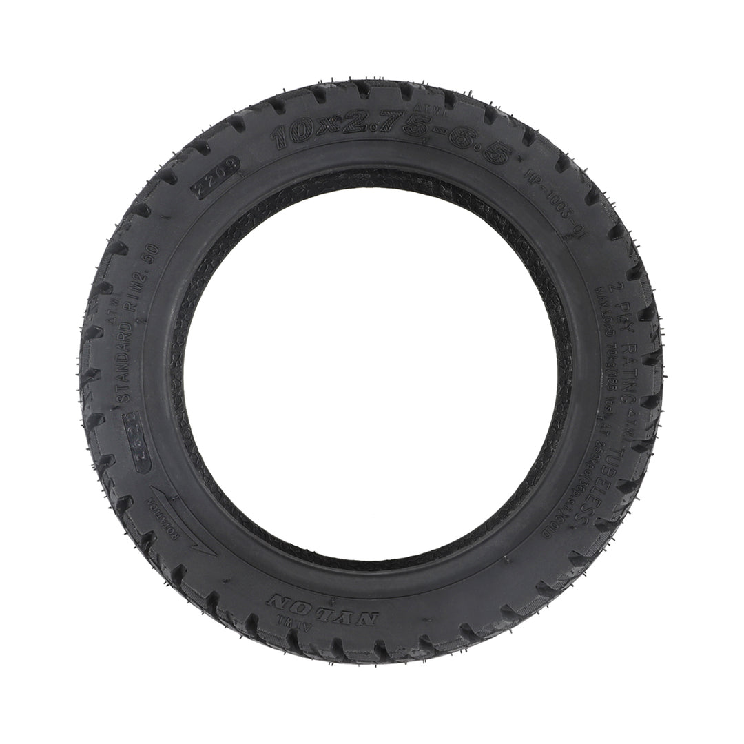 Ulip 10 Inch 10*2.75-6.5 E-Scooter Vacuum Tyre with Valve 10*2.75-6.5 Widen Tubeless Tire with Valve 10X2.75-6.5 Off-road Tires Parts Off-road Tire for Smartgyro Speedway,Rockway,Crossover Kugoo G3, Speed 5 DT 3 Electric Scooter