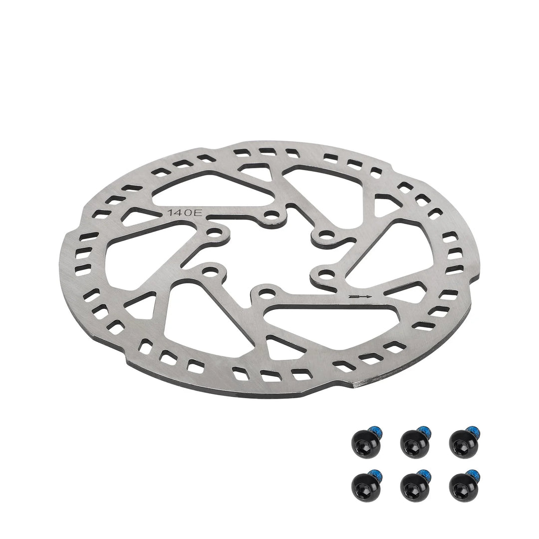 140mm 6-hole Neutral Disc Brake Disc with Screws for Refitting Kukirin G3 Pro Electric Scooter