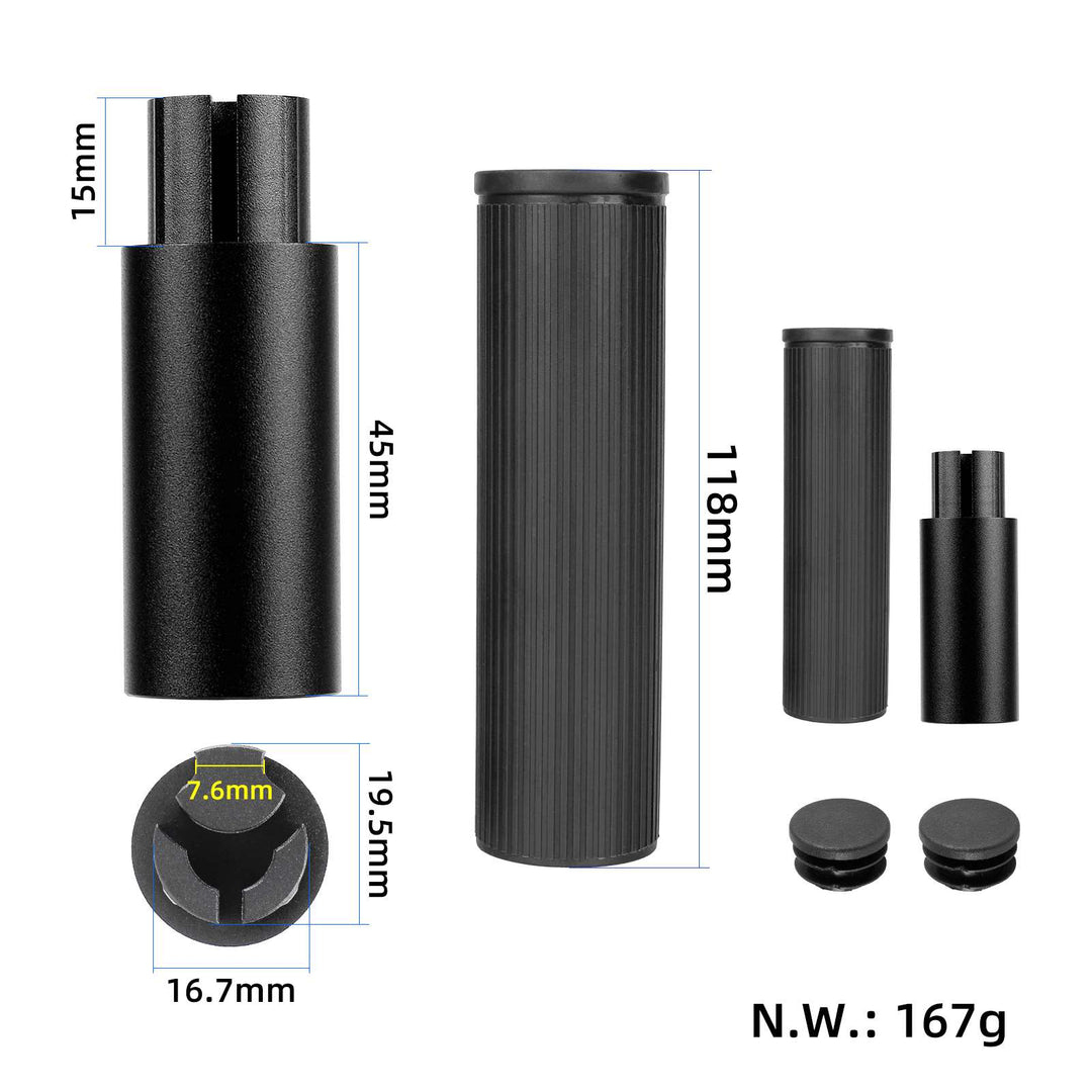 Kit prolunga manubrio Ulip in alluminio per sostenere cruscotto, telefono e specchietto retrovisore, compatibile con monopattini Xiaomi M365 Pro Pro2 1S MI3 e monopattini elettrici Segway Ninebot serie ES