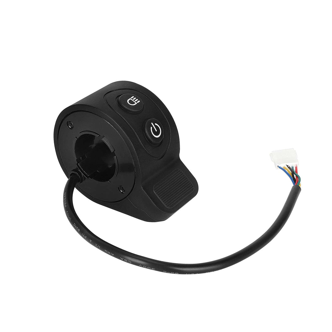 Acceleratore Black Power con interruttore luce per monopattini HX X6X7X8 Acceleratore per monopattino elettrico HX X8 Interruttore Accendi/Spegni Lampada Pulsante Controllo acceleratore a pollice Parti Accessori