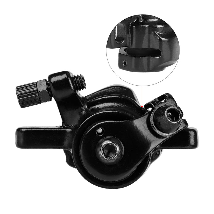 Freno a disco nero originale Dispositivo freno meccanico Freno a disco Pinza freno a disco sinistra per scooter elettrico Xiaomi Mijia M365 Freno a disco sinistro nero Attrezzatura freno a disco ruota anteriore e posteriore Freno scooter elettrico