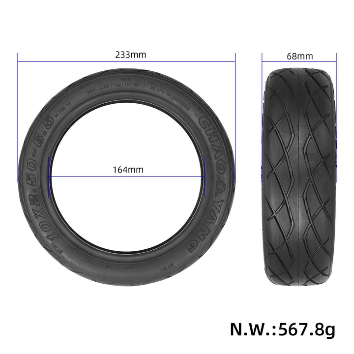 CHAOYANG 10*2.50-6.5 Pneumatico tubeless 10X2.50-6.5 Pneumatico sottovuoto per scooter elettrico per Inmotion L9 Pieghevole Mini Pneumatici tubeless ispessiti antideflagranti