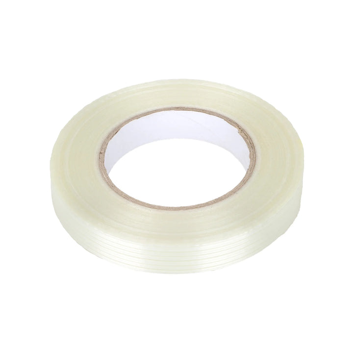 1PC 20mm*50M*0.15mm 50 Meter Striped Fiberglass Tape No Residual Glue Toy Airplane Model Super Durable Striped Fiberglass Reinforced Tape Transparent Fiber Tape Strongly Fixes Model Lithium Battery Refrigerator and Bundles Heavy Objects Fiberglass Tape