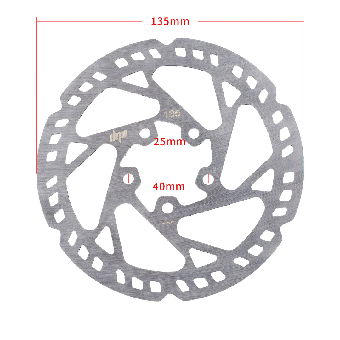 Disco Freno da 135mm con 5 Fori Freno Idraulico Xtech Zoom in Lega di Alluminio Colore Dazzle per Scooter Elettrico Xiaomi M365 1S e Pro Staffa Freno Idraulico