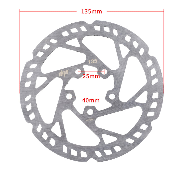 Disco Freno da 135mm con 5 Fori Freno Idraulico Xtech Zoom in Lega di Alluminio Colore Dazzle per Scooter Elettrico Xiaomi M365 1S e Pro Staffa Freno Idraulico