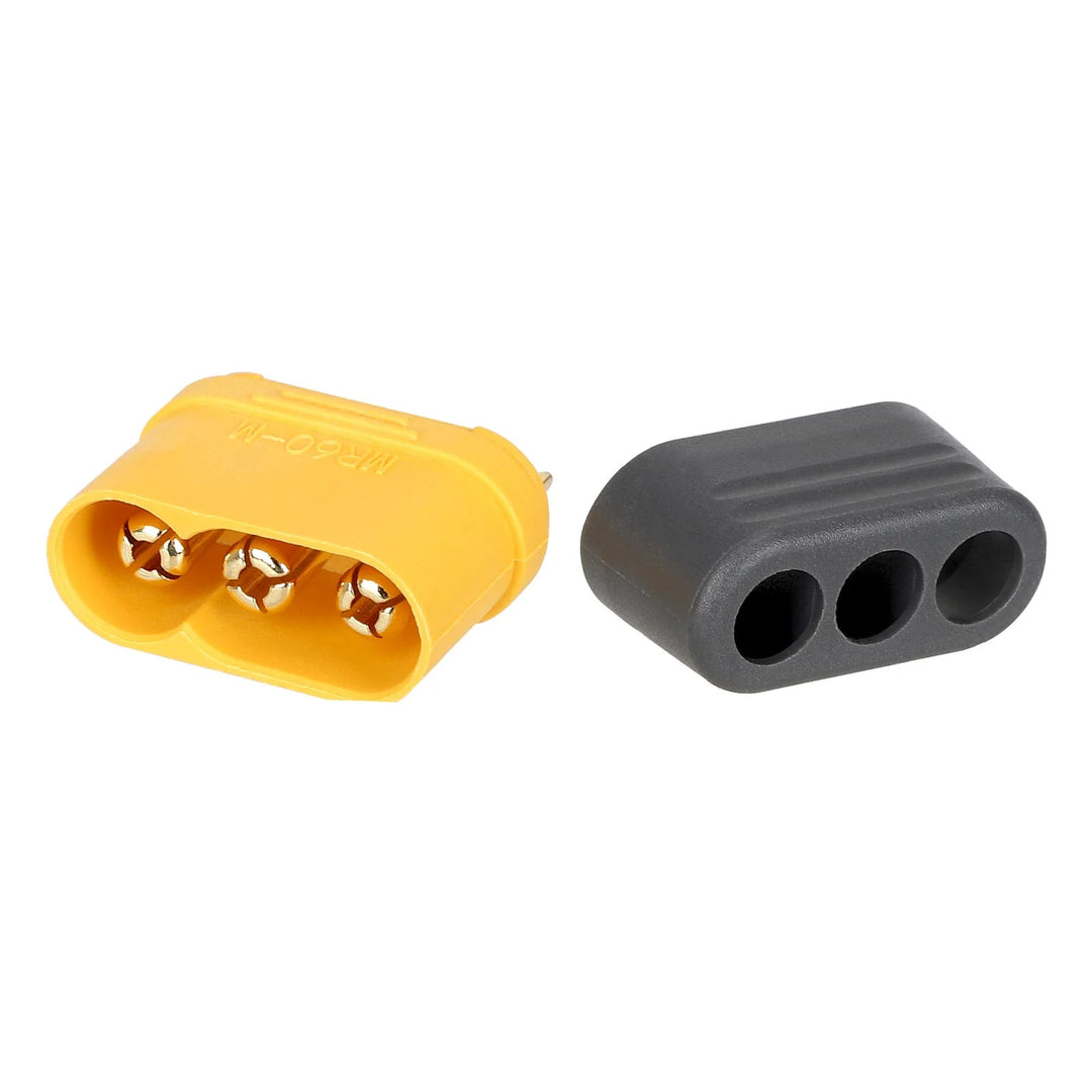 Amass MR60 Male Model Aircraft Plug 3Pin MR60 Male Model Aircraft Power Battery ESC 30A High Current Connector Cable