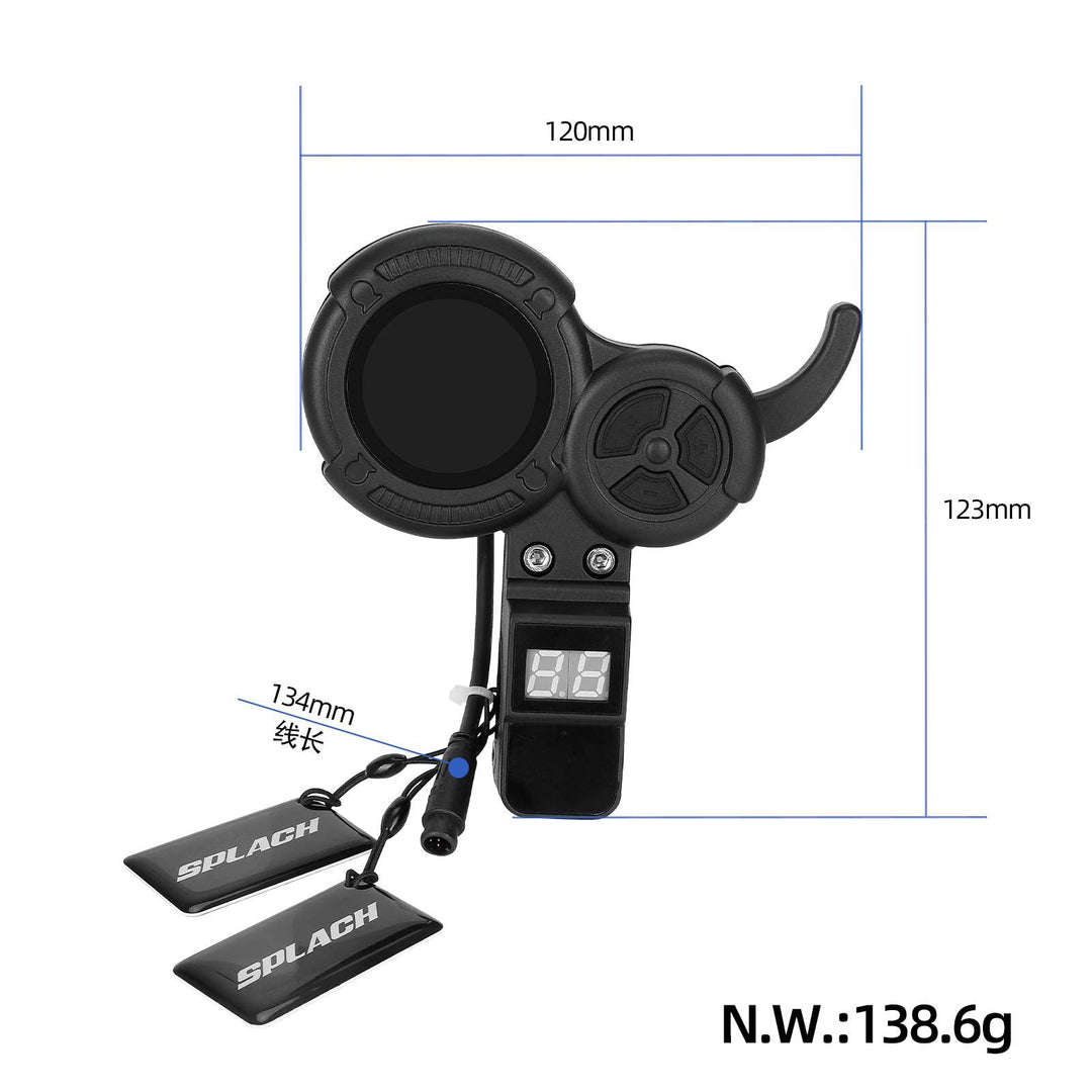 Interruttore del display a sei pin per scooter elettrico, acceleratore LED a 6 pin E-Scooter, scheda NFC per VSETT/ZERO 10 8X 10X Z8PRO 10VDM, parti di ricambio e accessori