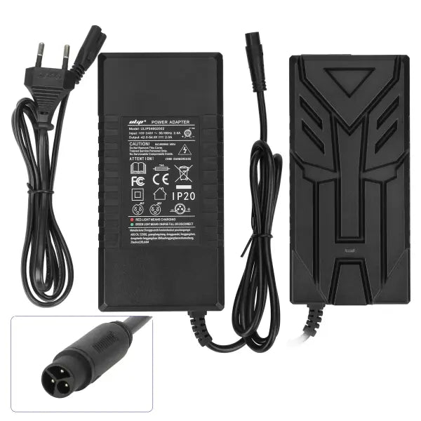 Ulip 54.6V 2A 3 Port CQ Charger for Kukirin G2 Pro DB/M4 Max/T3(EU)