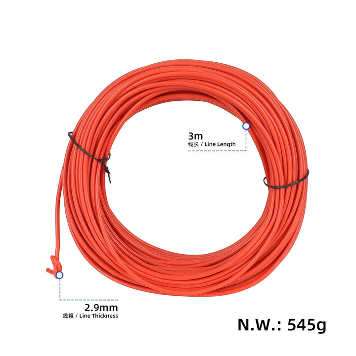 Red 16AWG Extra Soft High Temperature 30m Silicone Wire Solar Power Cable Flexible Extension Tinned Copper Wire PV Panel System DC Battery Cable