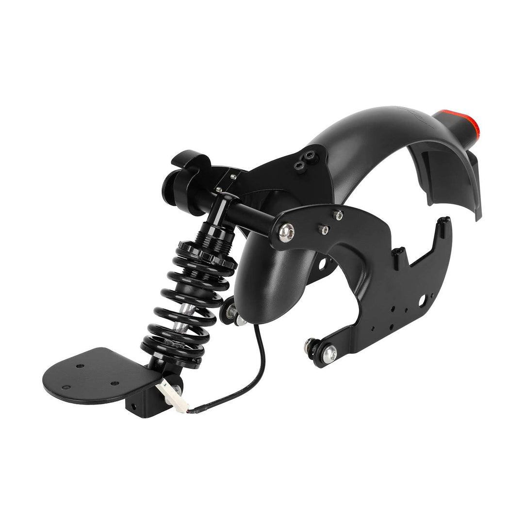 Black Rear Suspension with Fender for Xiaomi 4 pro Scooter Rear Shock Absorber for Xiaomi 4 Pro scooter Upgraded Rear Suspension For Xiaomi 4 Pro Electric Scooter Rear Shock Absorber Accessories With Fender Parts Taillight