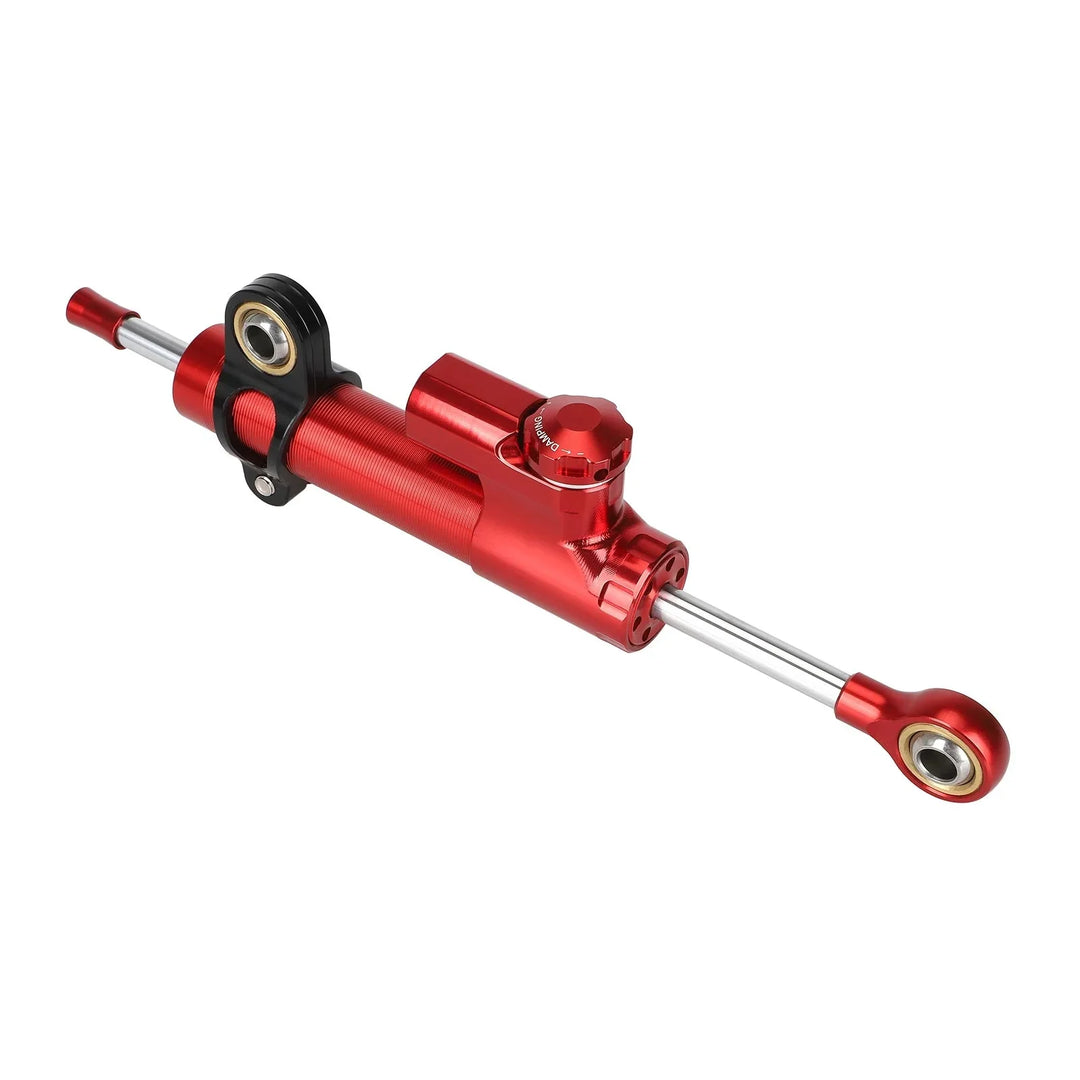 Ammortizzatore di sterzo stabilizzatore rosso con supporto di montaggio rosso per monopattino elettrico Ausom Gallop/Kukirin G3 Pro 2024, staffa di modifica in alluminio e acciaio