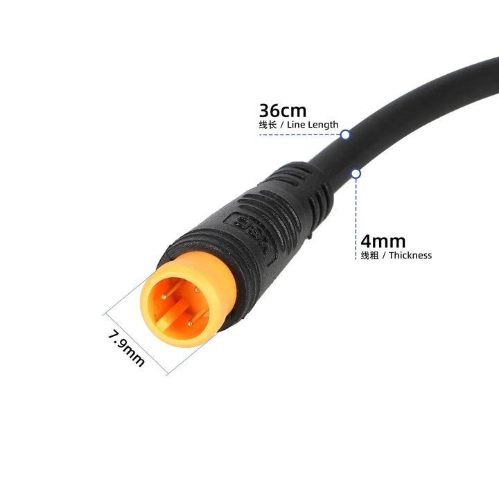 12 Magnetic Booster Sensor Booster with Waterproof Plug Dual Hall Integrated Booster Integrated Wheel Throttle Tube Throttle 12 Magnet Compatible Assembly Dual Hall Easy Install Electric Scooter Sensorbicycle Accessories Booster Sensor Booster Dual