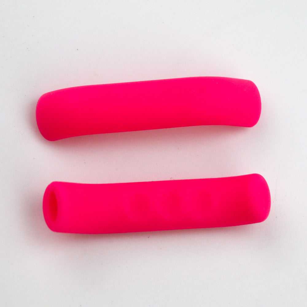 2pcs Black Bicycle Grips Bicycle Brake Handle Silicone Cover Mountain Bike Protective Rubber Handlebar Grips Cover Bicycle Accessories Durable Bike Bicycle MTB Brake Handle Soft Silicone Sleeve Brake Lever Protection Cover