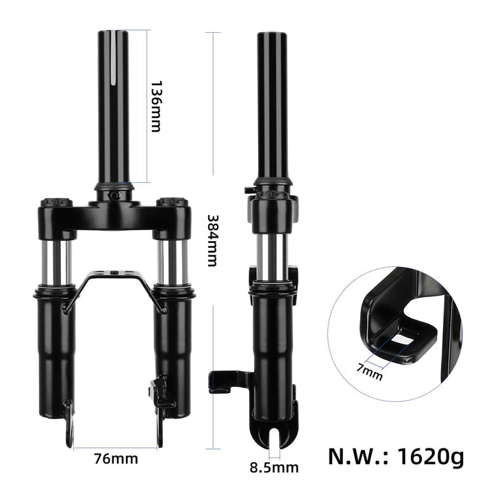 Front Shock Absorber For Ninebot Max g30 g30lp Series Electric Scooter Front Shock Absorber Front Suspension Front Suspension Modified Kit Electric Scooter Front Tube Shock Absorption With Foot Support Parts For Ninebot Max g30 Scooter