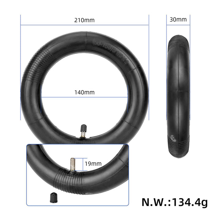 ULIP 8 1 2x2 50 75-6.1 Off-road Tubeless Tire and Thick Inner Tube Kit 8.5 Inch All-terrain Rubber Tire for Xiaomi M365 Pro Pro 2 1S Mi3 Lite Electric Scooter Wear-resistant and Puncture-resistant 8.5 Inch Scooter High-performance Tire Accessories