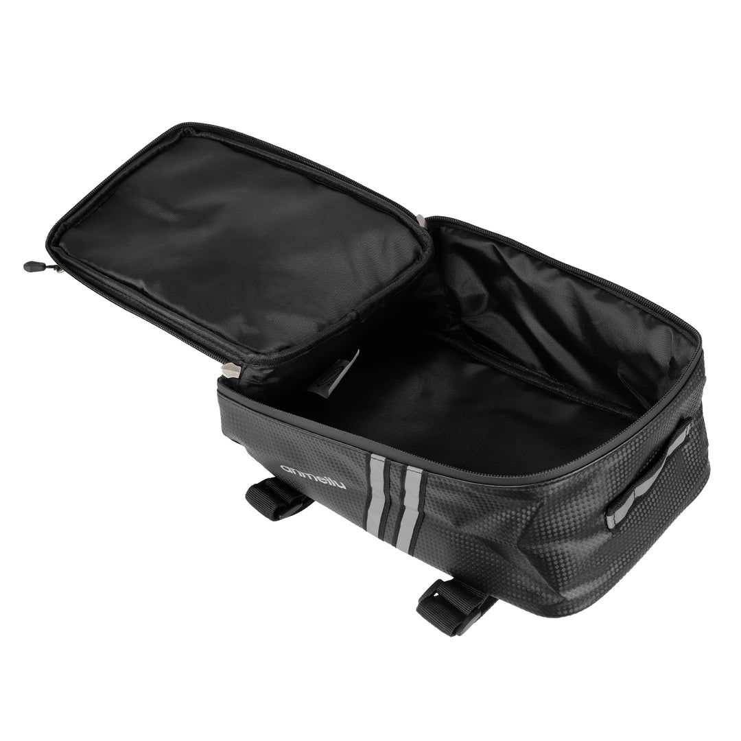 8L Motorcycles Bag Trunk Bag PU Waterproof Bicycle Trunk Bag Cycling Rack Pack Bike Rear Bag Frame Accessories Behind Seat