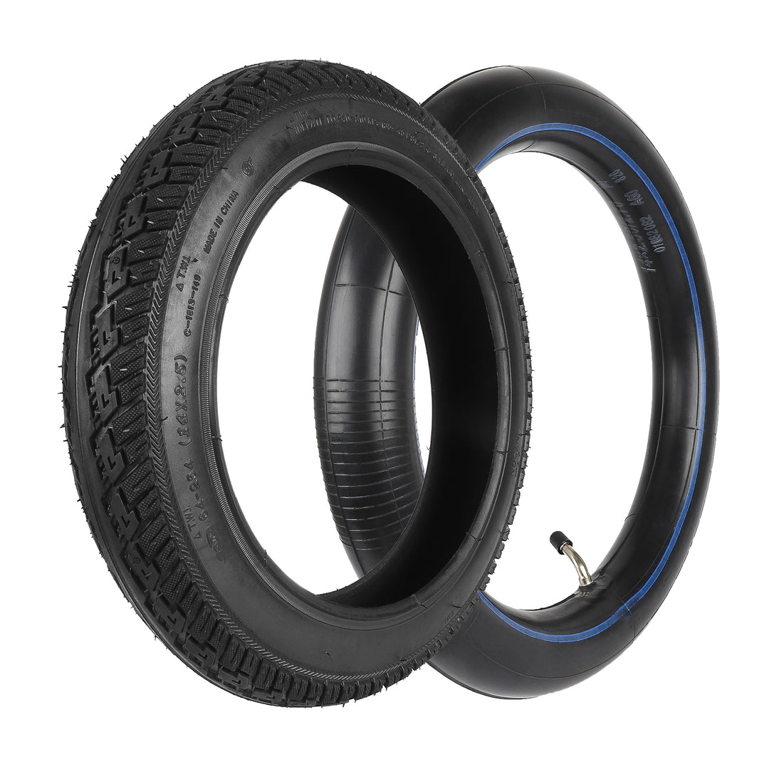 CST 14*2.5 Pneumatico Interno con Valvola Piega a 60 Gradi CST Pneumatici per Bici Elettriche da 14 Pollici 14X2.50 Gomma per Bicicletta per Bambini con Ugello Curvo Camera d&