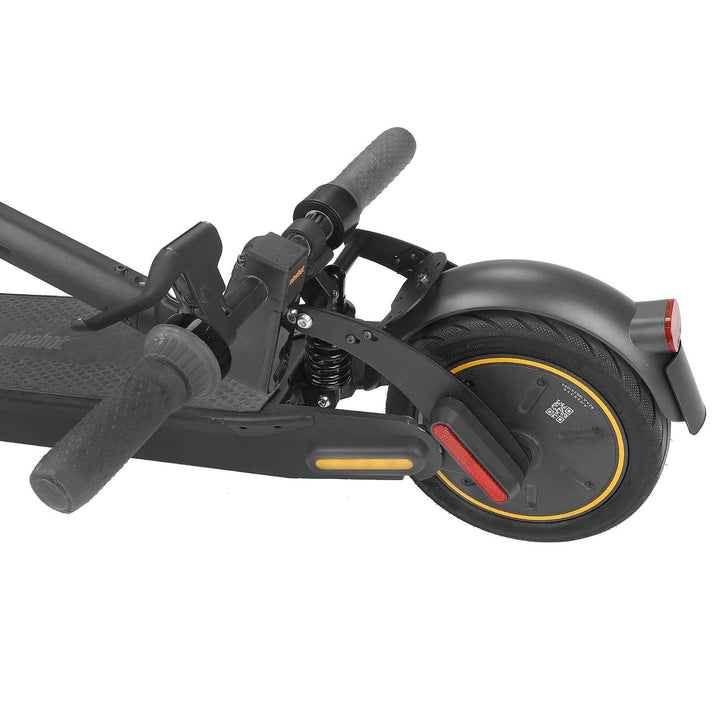 Black V2 rear suspension for G30 Max Scooter with PATENT Max G30LP/G30LE/G30E Rear Suspension Rear Shock Absorber with Rear Fender with License Plate and Enlarged Taillights