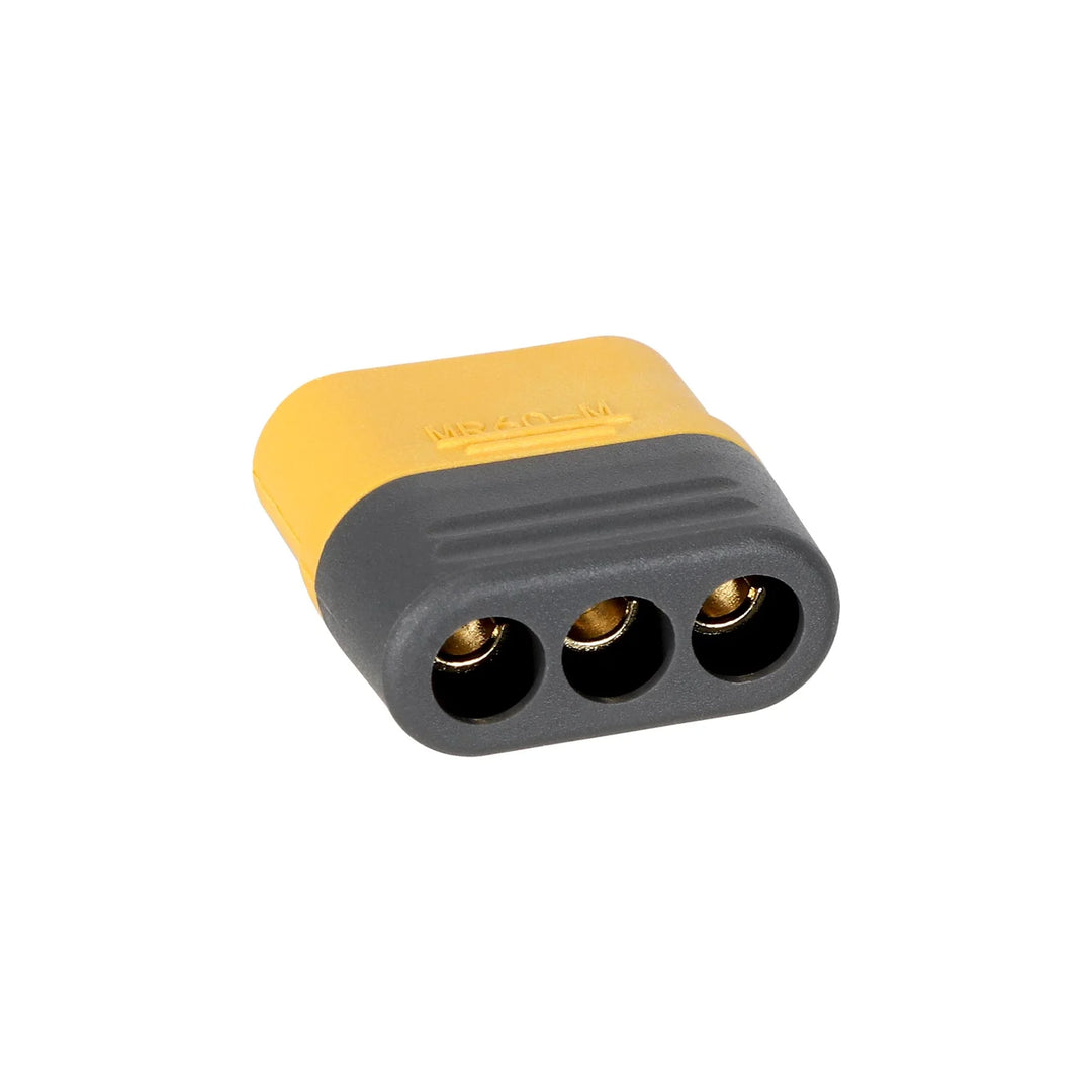 Amass MR60 Male Model Aircraft Plug 3Pin MR60 Male Model Aircraft Power Battery ESC 30A High Current Connector Cable