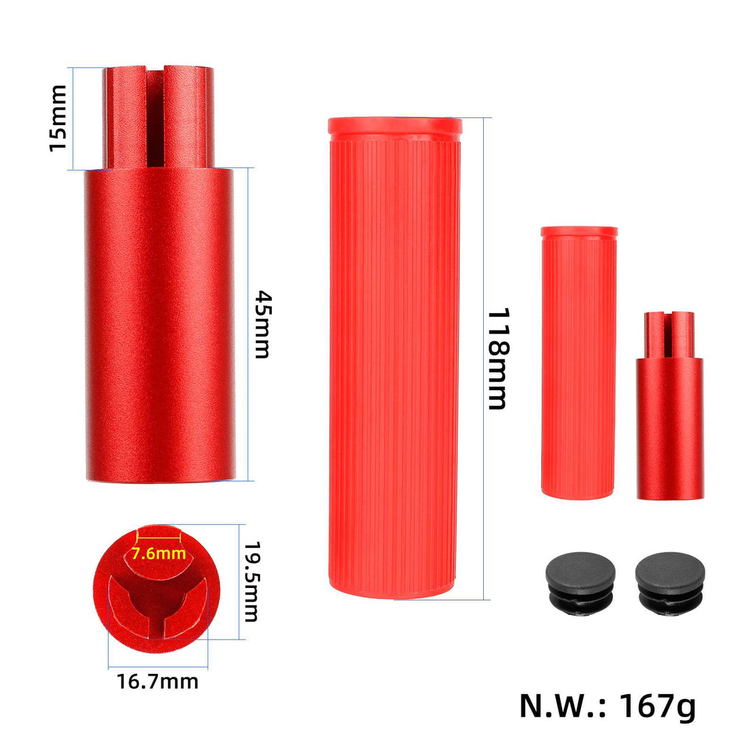 Kit prolunga manubrio in alluminio Ulip Red Scooter per tenere telefoni sul cruscotto dello scooter e specchietto retrovisore per scooter Xiaomi M365 Pro Pro2 1S MI3 e scooter elettrici Segway Ninebot serie ES