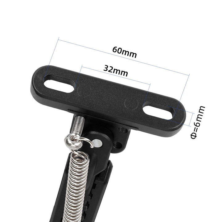 V2 Black Adjustable Aluminum Kickstand for Segway Ninebot ZT3 ZT3 Pro Xiaomi M365 1S Pro Pro2 Mi3 Electric Kickscooter Foot Support Side Stand Packing Rack Kickstand E-Scooter Side Parking Foot Support Replacement Parts