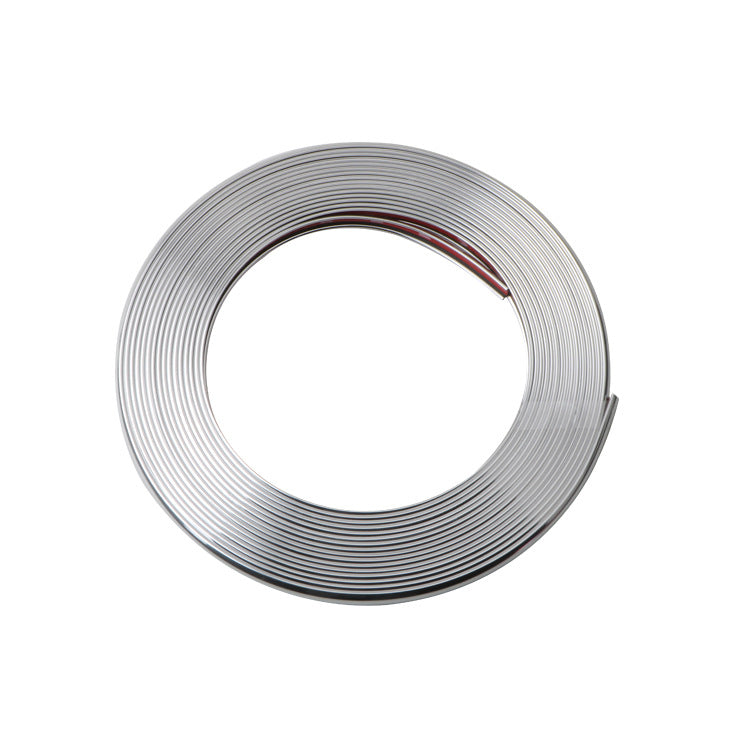 8M Electroplating Red Anti-collision Strip for Xiaomi M365 Pro 1S Scooter Bumper Strip with Electroplating Rubber for Bike 8M Car Decor Car Wheel Rim Protector Sticker Chrome Moulding Strip Trim Grille Bumper Decoration Tire Hub Lights Exterior