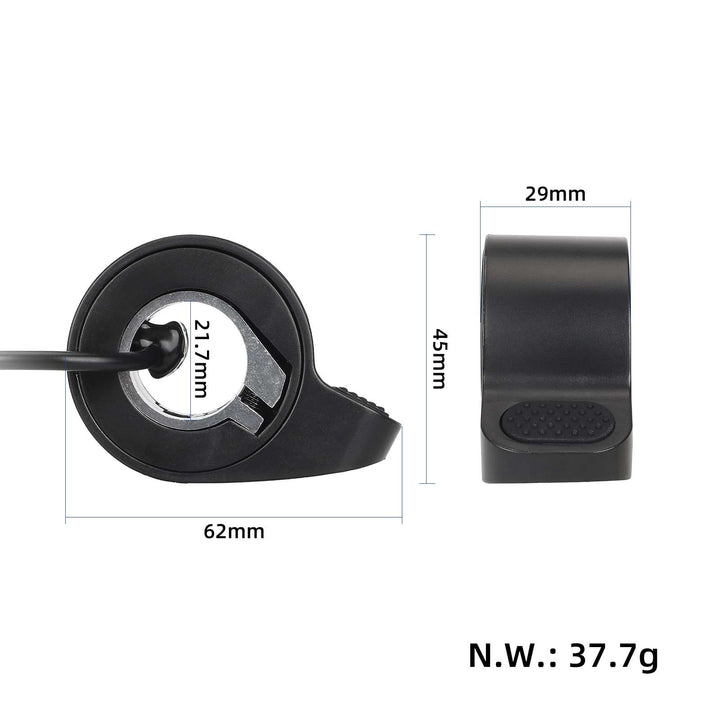 Black Electric Scooter Thumb Throttle Accelerator Finger for Xiaomi M365 Pro Pro2 1S Scooter Trigger Gearshift Speed Dial Parts Throttle Accelerator Essential Finger Dial Mi Skateboard Electric Scooter Thumb Dial
