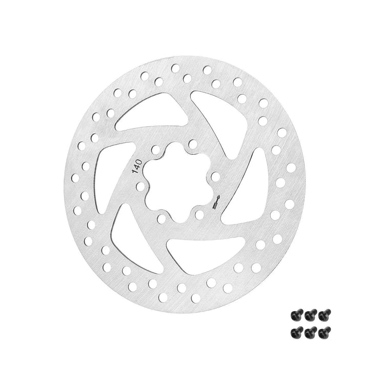 140MM Brake Disc with 6 Holes for Electric Scooter Brake Disc Diagonal 44mm Scooter Round Brake Disc Brake Rotors for Xiaomi 6 Ultra Kukirin G2 Max A1 Kugoo G-booster Kugoo M4 &amp; M4 Pro Electric Scooter Brake Disc Rear Wheel Disc Rotor Pads
