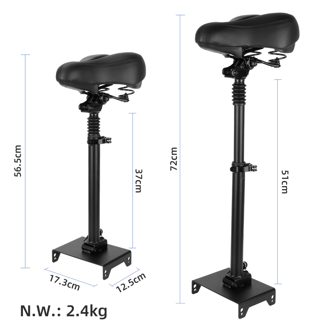 Black Seat for Segway Max G30 Series Scooters with Big Saddle Seats Folding Seats Retractable Cushion Seat for NINEBOT MAX G30 Electric Scooter KickScooter Adjustable Height Parts