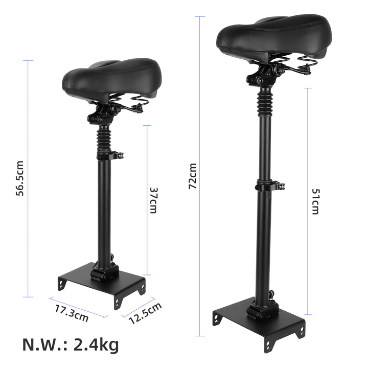 Black Seat for Segway Max G30 Series Scooters with Big Saddle Seats Folding Seats Retractable Cushion Seat for NINEBOT MAX G30 Electric Scooter KickScooter Adjustable Height Parts