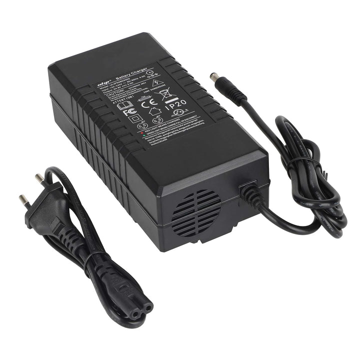 Ulip42V~54.6V3A DC2.1 Certified Charger EU Plug Charger 42V3A Adapter Lithium Battery Balance Bike Charger European Standard Li-ion Battery Pack Charger Power Adapte Input 100-240V 48V 13S Lithium Skateboard Balance Vehicle Battery with Fan