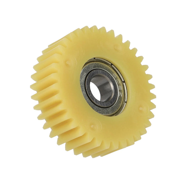 Ingranaggio in nylon giallo 36T con cuscinetto 608 da 38 mm di diametro per motore GT 250W Motore veicolo elettrico Ingranaggio in nylon a 36 denti Veicolo pieghevole Batteria veicolo Servizio di guida veicolo Batteria al litio Veicolo Skateboard