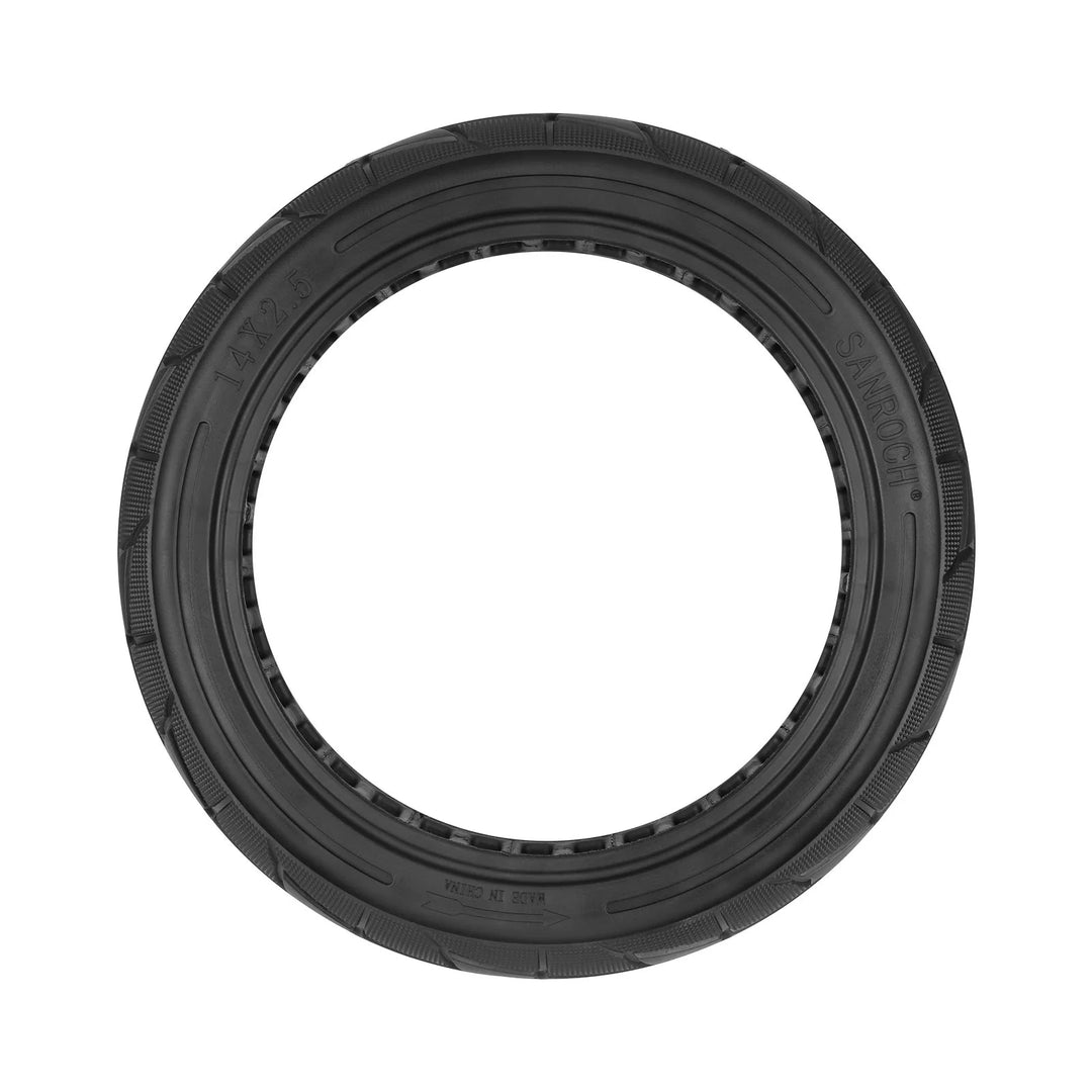 Pneumatico pieno cavo 14*2.50 2.50-10 universale 14X2.50 Pneumatico per bici 2.50-10 Pneumatico per veicoli elettrici Bici per bambini e motocicli Utilizza pneumatici di ricambio per bici da strada con mozzo da 14 pollici
