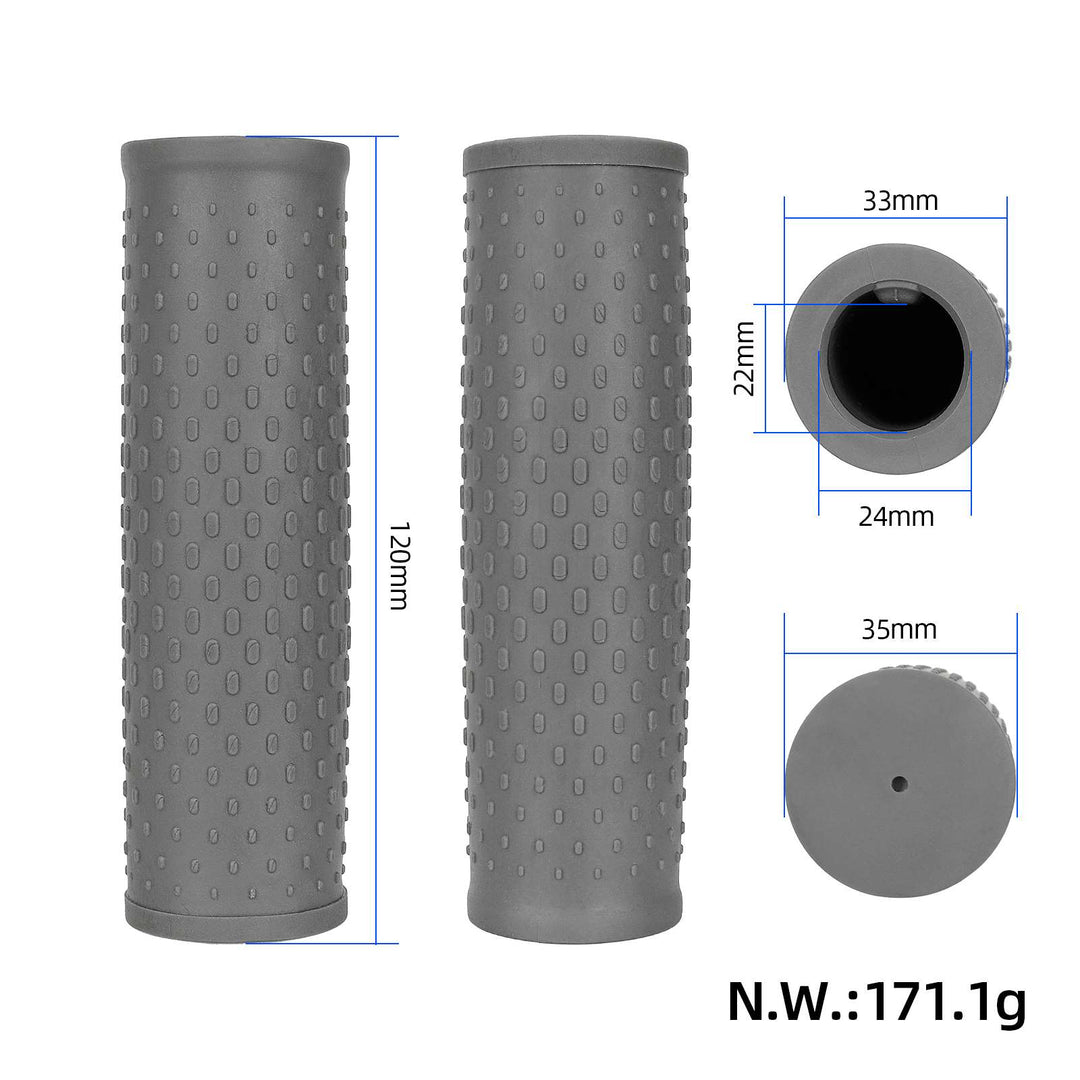 1 Pair Gray Rubber Handlebar Grip as Xiaomi M365 Scooter Anti-Slip Ergonomic Comfortable Electric Scooter Handle Cover Accessories Rubber Handle Bar Grips Handle Anti-Slip Cover for Xiaomi M365 1S Pro Pro2 Mi3 Electric Scooter Replacement Parts
