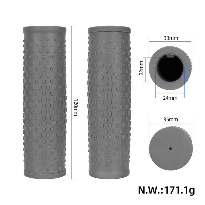 1 Pair Gray Rubber Handlebar Grip as Xiaomi M365 Scooter Anti-Slip Ergonomic Comfortable Electric Scooter Handle Cover Accessories Rubber Handle Bar Grips Handle Anti-Slip Cover for Xiaomi M365 1S Pro Pro2 Mi3 Electric Scooter Replacement Parts