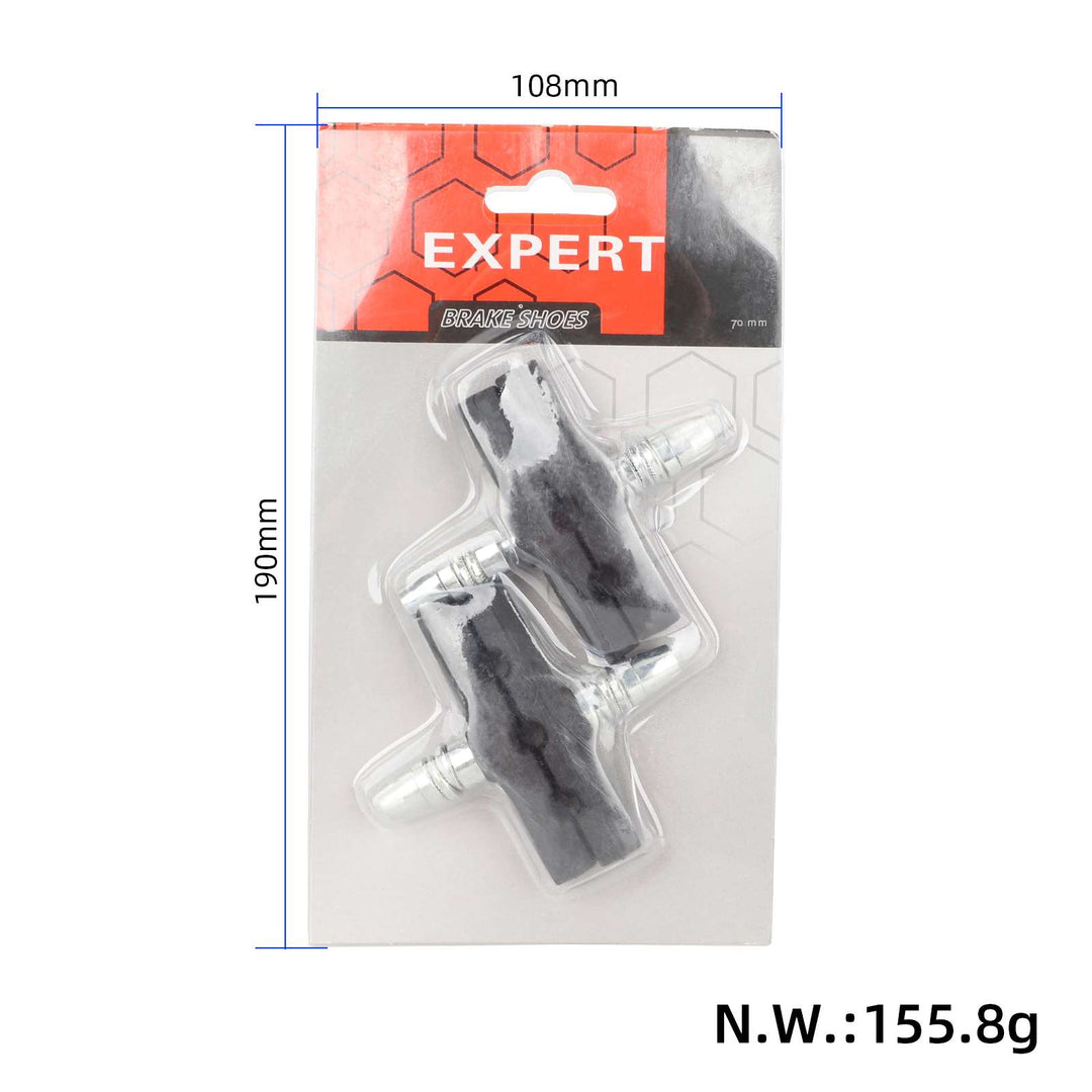 2 paia di pattini freno V-brake per cerchi bici 70 mm simmetrici per Shimano UVM bici freno a disco pastiglia freno bici parti scooter elettrico parti ricambio bici disco attrito resina per bici mountain bike rivestimento