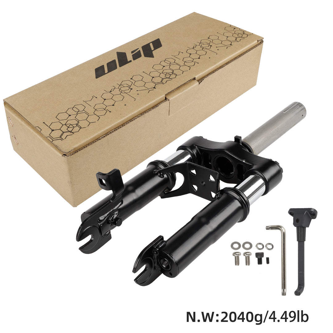 Front Shock Absorber For Ninebot Max g30 g30lp Series Electric Scooter Front Shock Absorber Front Suspension Front Suspension Modified Kit Electric Scooter Front Tube Shock Absorption With Foot Support Parts For Ninebot Max g30 Scooter