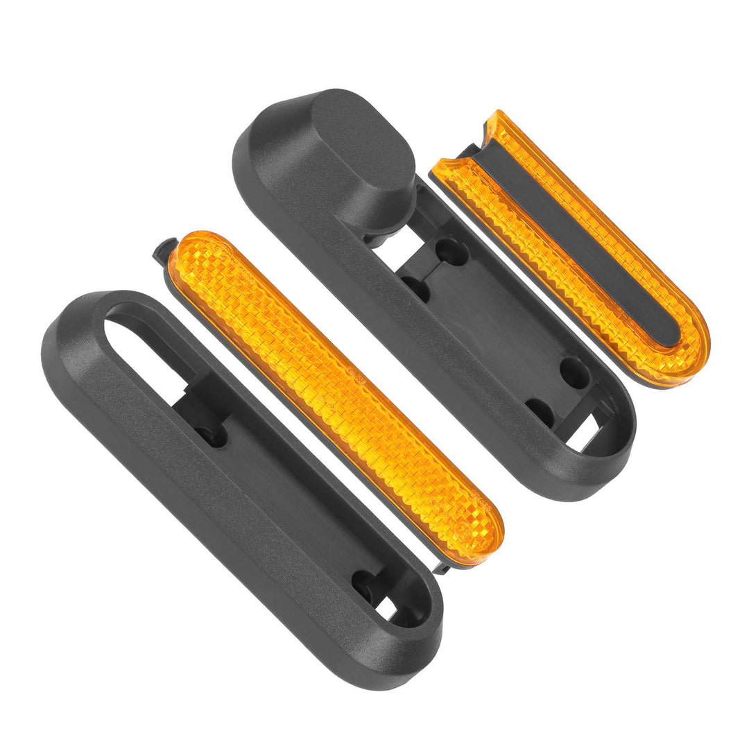 4 Pezzi Gusci Decorativi Grigio Con Barre Catarifrangenti Gialle Per m365 1s Pro Pro2 E Lite Copriruota Guscio Protettivo Per Scooter Elettrico Xiaomi 3 M365 Pro 2 1s Tubo Riflettente Di Sicurezza Anteriore Posteriore Parti Catarifrangenti Notturne