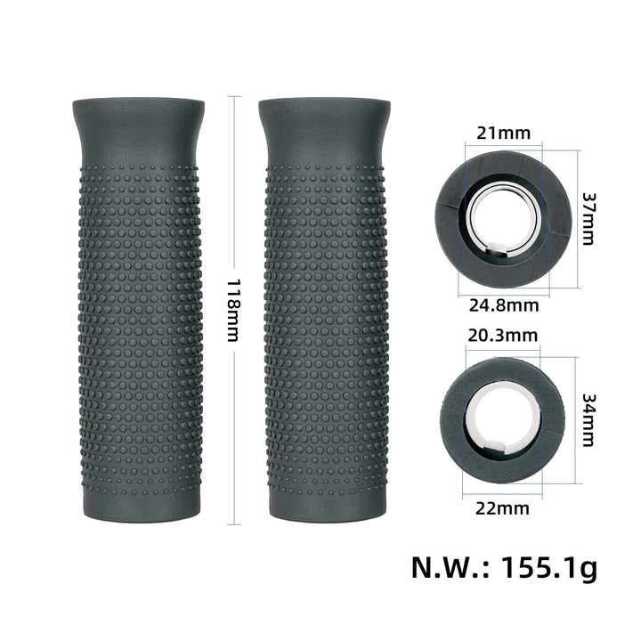 KuKirin A1 Handlebar Grips with Through Hole KUGOO KIRIN A1 Original Handlebar Grips for KuKirin A1 Electric Scooter Left Right Rubber Anti-slip Handle Grip Replace Parts