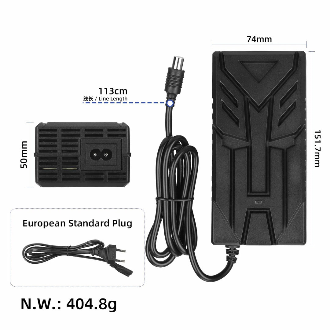 Ulip 18V to 42V3A Xiaomi Head Charger EU Plug with CE and FCC Certificates Electric Scooter Charger For Xiaomi Mijia M365 Bird Ninebot ES2 Shared Scooter Charger Power Adapter 42V Lithium Battery Charger Replaceable Plug Power Charger AC100-240V
