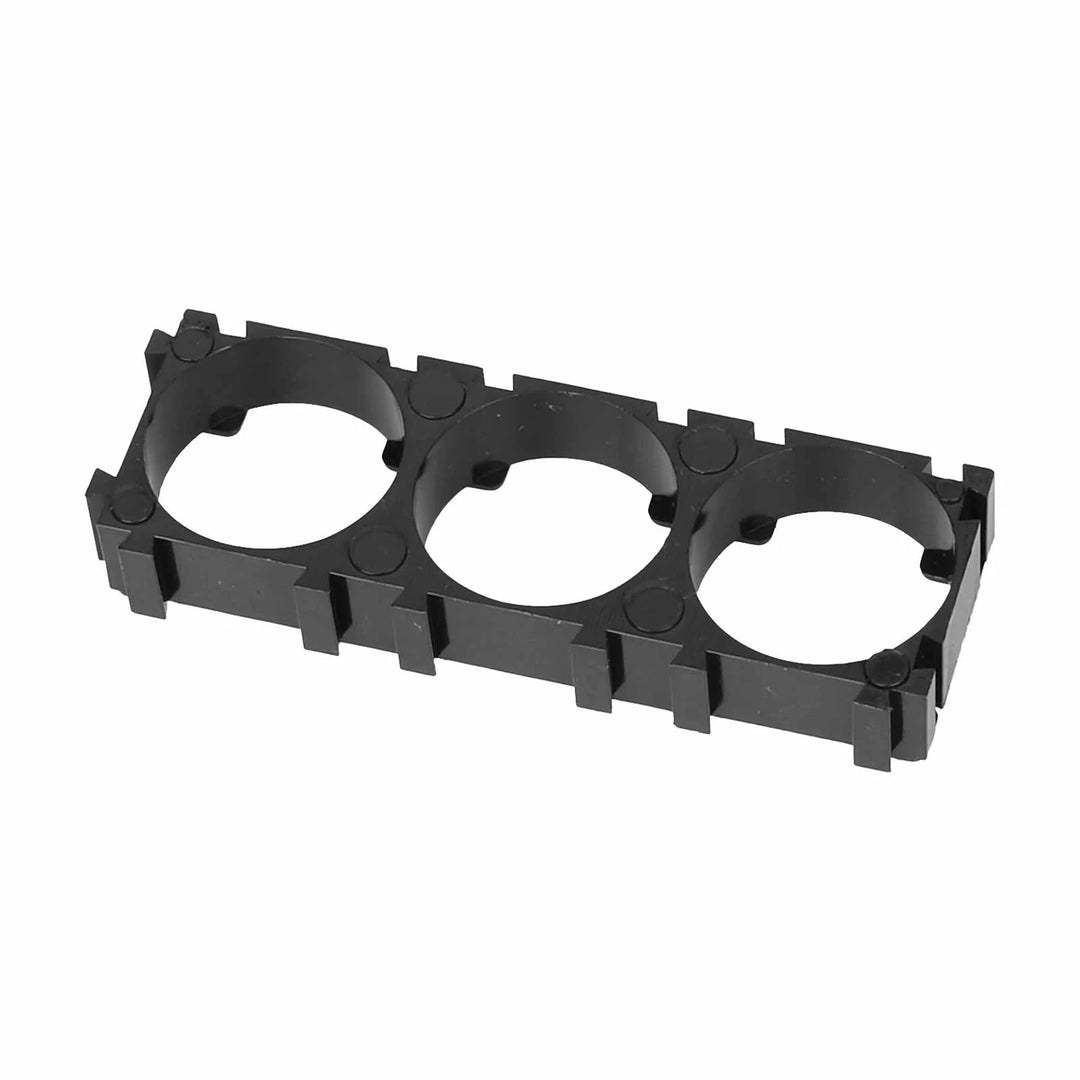1*3P 18650 Lithium Battery Holder Plastic Battery Pack Bracket Cylindrical Cell Battery Stand Cell Spacer for DIY Fixed Battery Hole Diameter 18.4mm